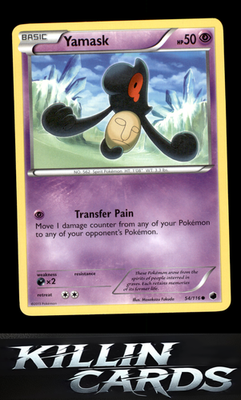 Yamask (54) 54/116 Pokemon Common Plasma Freeze Card NM