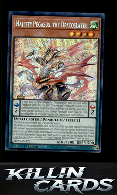 1st Edition Majesty Pegasus, the Dracoslayer MP23-EN173 YuGiOh Prismatic Secret