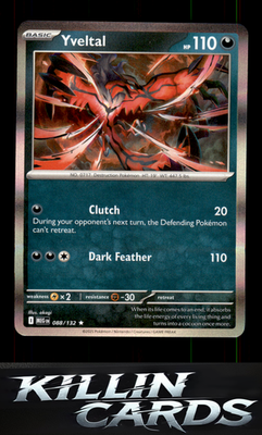 Yveltal 088/132 Pokemon Rare ME01: Mega Evolution Card NM
