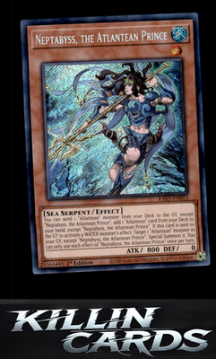 1st Edition Neptabyss, the Atlantean Prince (Quarter Century Secret Rare) RA03-E