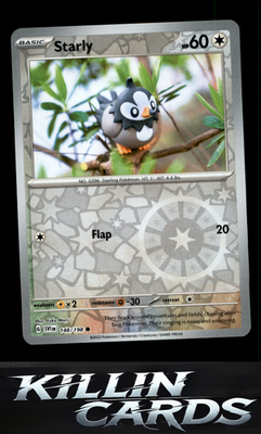 Reverse Holofoil Starly - 148/198 148/198 Pokemon Common SV01: Scarlet & Violet