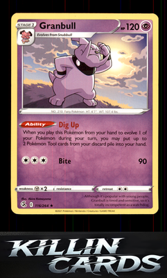 Granbull 116/264 Pokemon Rare SWSH08: Fusion Strike Card NM