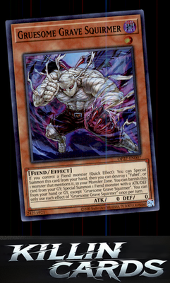 Gruesome Grave Squirmer OP27-EN007 YuGiOh Super Rare OTS Tournament Pack 27 Card