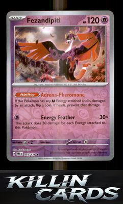 Reverse Holofoil Fezandipiti 045/131 Pokemon Rare SV: Prismatic Evolutions Card