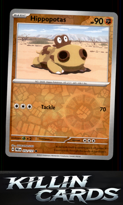 Reverse Holofoil Hippopotas 052/131 Pokemon Common SV: Prismatic Evolutions Card