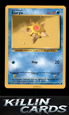 Staryu 065/102 Pokemon Common Base Set Card LP