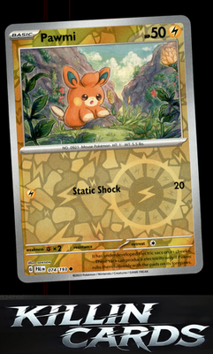 Reverse Holofoil Pawmi 074/193 Pokemon Common SV02: Paldea Evolved Card NM