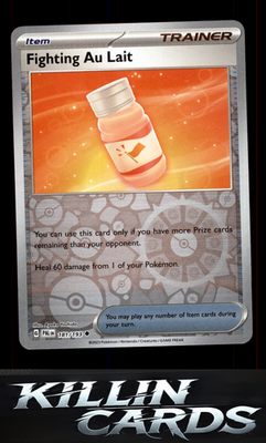 Reverse Holofoil Fighting Au Lait 181/193 Pokemon Uncommon SV02: Paldea Evolved