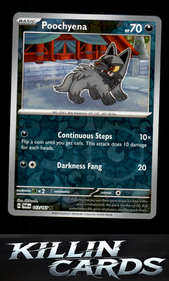 Reverse Holofoil Poochyena 113/167 Pokemon Common SV06: Twilight Masquerade Card