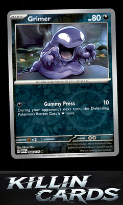Reverse Holofoil Grimer 088/165 Pokemon Common SV: Scarlet & Violet 151 Card NM