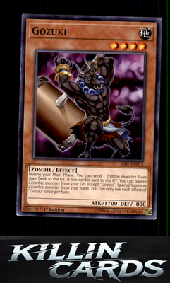 1st Edition Gozuki SR07-EN013 YuGiOh Common Structure Deck: Zombie Horde Card NM