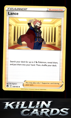 Lance 159/195 Pokemon Uncommon SWSH12: Silver Tempest Card NM