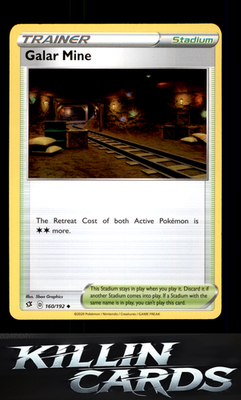 Galar Mine 160/192 Pokemon Uncommon SWSH02: Rebel Clash Card NM