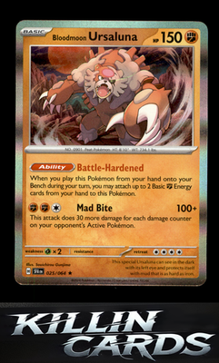 Bloodmoon Ursaluna 025/064 Pokemon Rare SV: Shrouded Fable Card NM