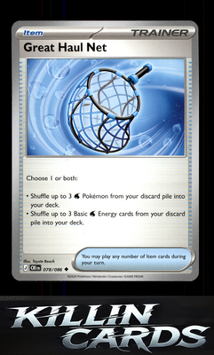 Great Haul Net 078/086 Pokemon Uncommon ME04: Chaos Rising Card NM
