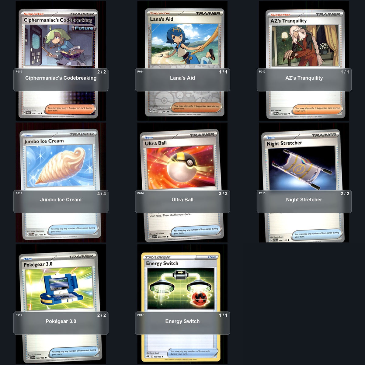 Partial Pokemon TCG World Championships 2026 Kangaskhan Bouffalant Decklist 53 Cards Deck