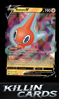 Rotom V 045/159 Pokemon Ultra Rare SWSH: Crown Zenith Card NM