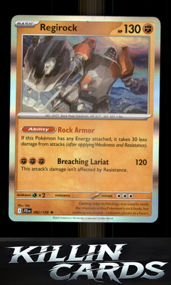 Regirock 082/159 Pokemon Rare SV09: Journey Together Card NM
