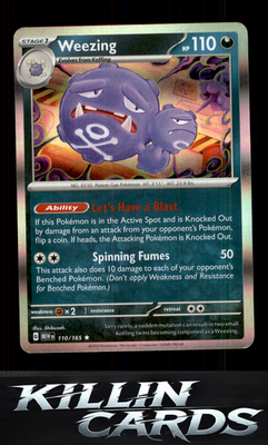 Weezing 110/165 Pokemon Rare SV: Scarlet & Violet 151 Card NM