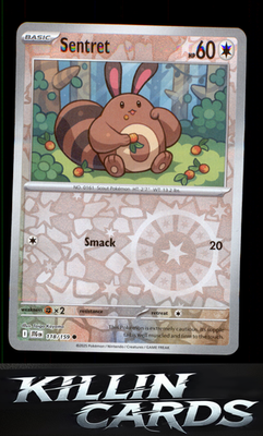 Reverse Holofoil Sentret 118/159 Pokemon Common SV09: Journey Together Card NM