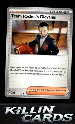 Team Rocket's Giovanni 174/182 Pokemon Uncommon SV10: Destined Rivals Card NM
