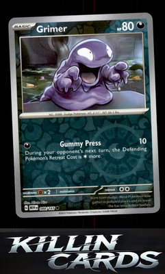 Reverse Holofoil Grimer 088/165 Pokemon Common SV: Scarlet & Violet 151 Card NM