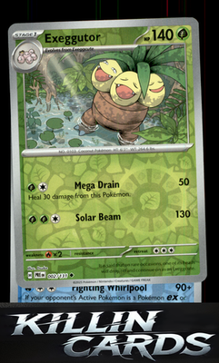 Reverse Holofoil Exeggutor 002/131 Pokemon Uncommon SV: Prismatic Evolutions Car