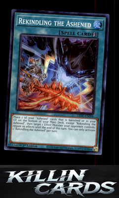 1st Edition Rekindling the Ashened LEDE-EN094 YuGiOh Super Rare Legacy of Destru