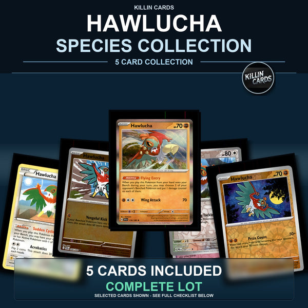 Pokemon TCG Hawlucha Species Collection 5 Different Cards
