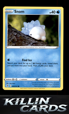 Snom 084/264 Pokemon Common SWSH08: Fusion Strike Card NM