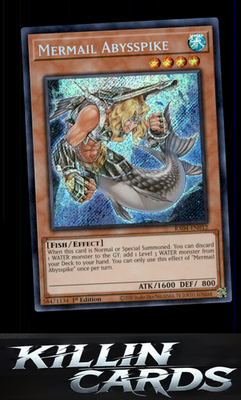 1st Edition Mermail Abysspike (Platinum Secret Rare) RA04-EN012 YuGiOh Platinum