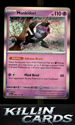 Munkidori 099/217 Pokemon Rare ME: Ascended Heroes Card NM