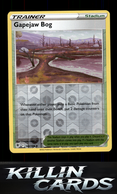 Reverse Holofoil Gapejaw Bog 142/189 Pokemon Uncommon SWSH10: Astral Radiance Ca
