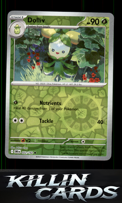Reverse Holofoil Dolliv 022/182 Pokemon Common SV10: Destined Rivals Card NM