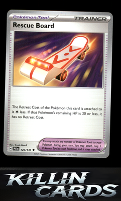 Rescue Board 126/131 Pokemon Uncommon SV: Prismatic Evolutions Card NM