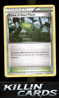 Forest of Giant Plants 74/98 Pokemon Uncommon XY - Ancient Origins Card NM