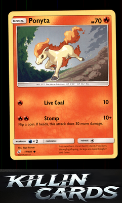 Ponyta 17/181 Pokemon Common SM - Team Up Card NM