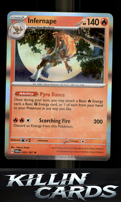 Infernape - 033/167 033/167 Pokemon Rare SV06: Twilight Masquerade Card NM