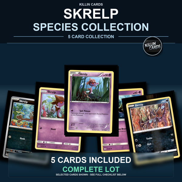 Pokemon TCG Skrelp Species Collection 5 Different Cards