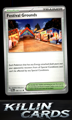 Festival Grounds 108/131 Pokemon Uncommon SV: Prismatic Evolutions Card NM