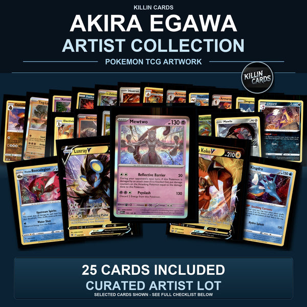 Pokemon TCG AKIRA EGAWA Artist Collection 25 Cards Lot