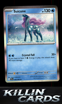 Suicune 026/094 Pokemon Rare ME02: Phantasmal Flames Card