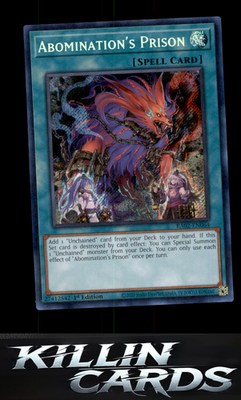 1st Edition Abomination's Prison RA02-EN064 YuGiOh Super Rare 25th Anniversary R