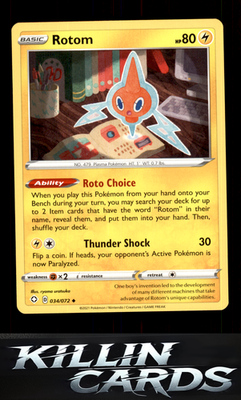 Rotom 034/072 Pokemon Uncommon Shining Fates Card NM