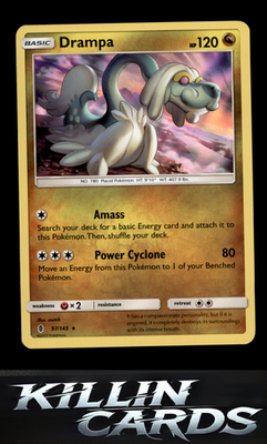Drampa 97/145 Pokemon Holo Rare SM - Guardians Rising Card LP
