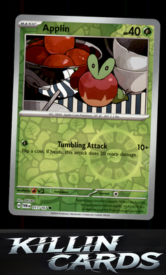 Reverse Holofoil Applin - 017/167 017/167 Pokemon Common SV06: Twilight Masquera