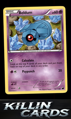 Beldum 50/116 Pokemon Common Plasma Freeze Card LP