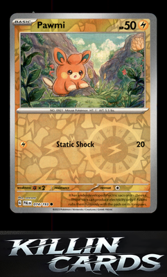 Reverse Holofoil Pawmi 074/193 Pokemon Common SV02: Paldea Evolved Card NM