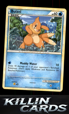 Buizel 45/95 Pokemon Common Unleashed Card LP