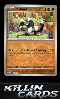 Reverse Holofoil Passimian 111/191 Pokemon Uncommon SV08: Surging Sparks Card NM